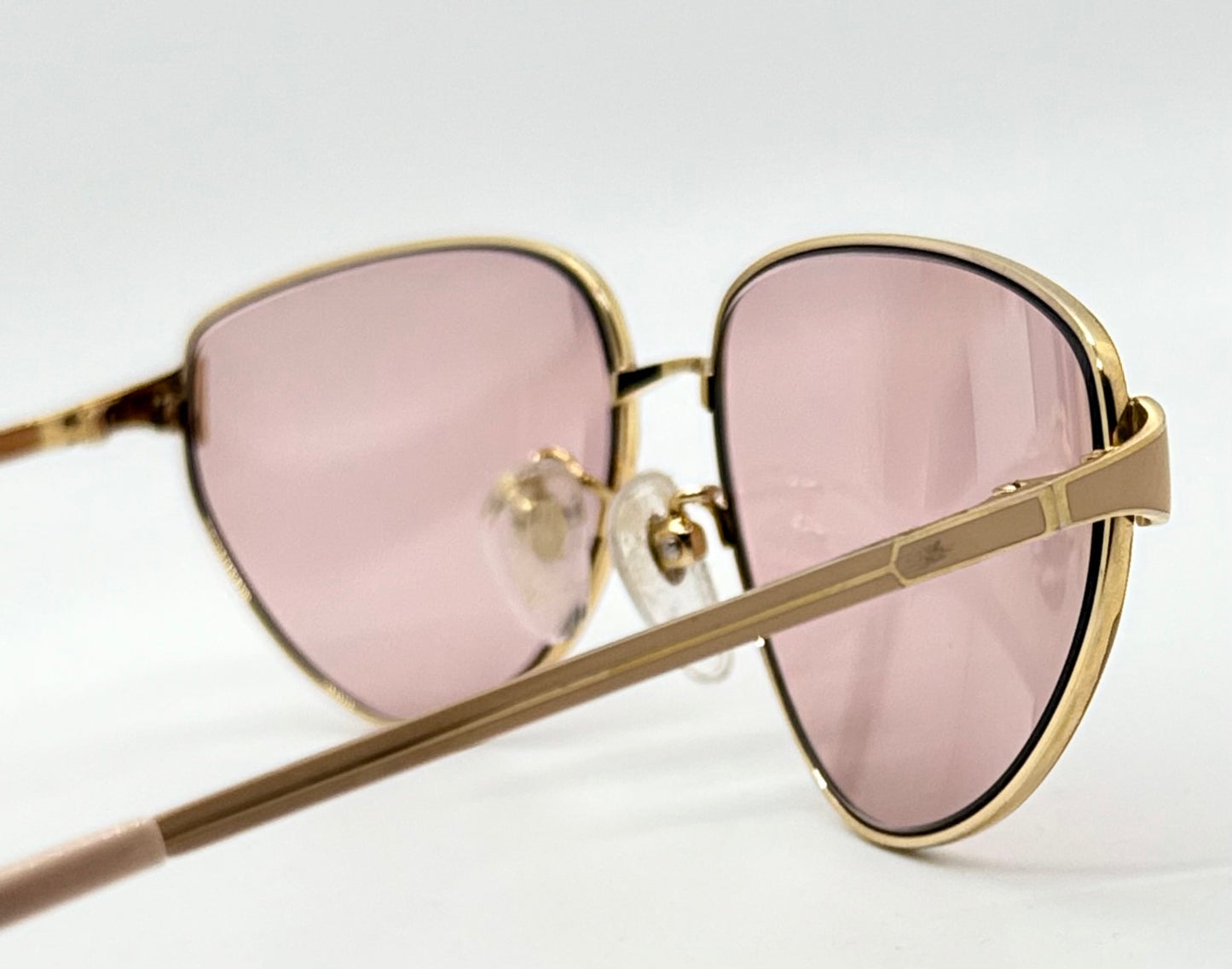 Tura MOD-204 PCH Vintage Sunglasses w/New Solid Pink Custom Lenses-Japan