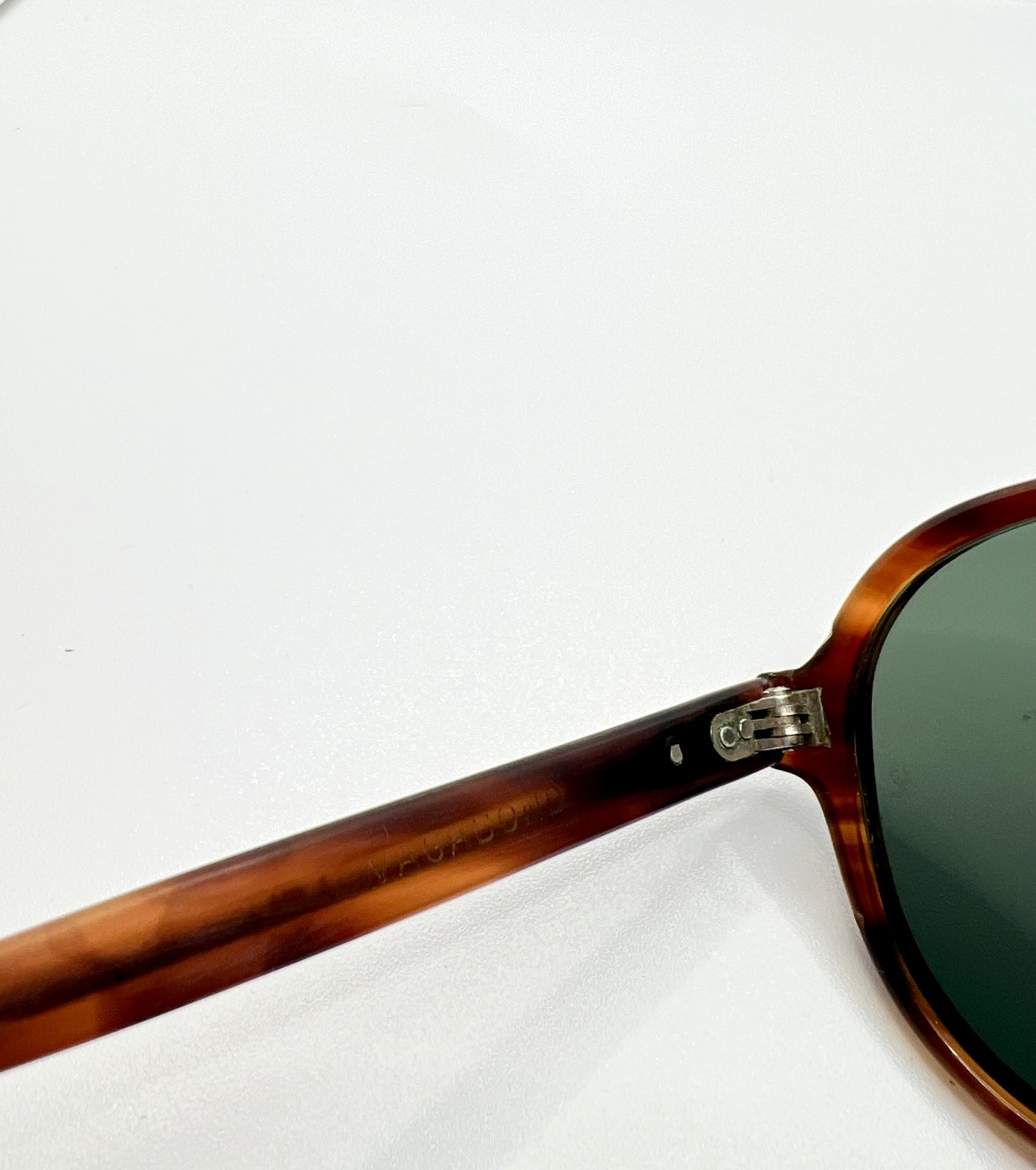 B&L Ray-Ban Vagabond Vintage Sunglasses 58mm-Tortoise Aviator-Etched B&L Lenses