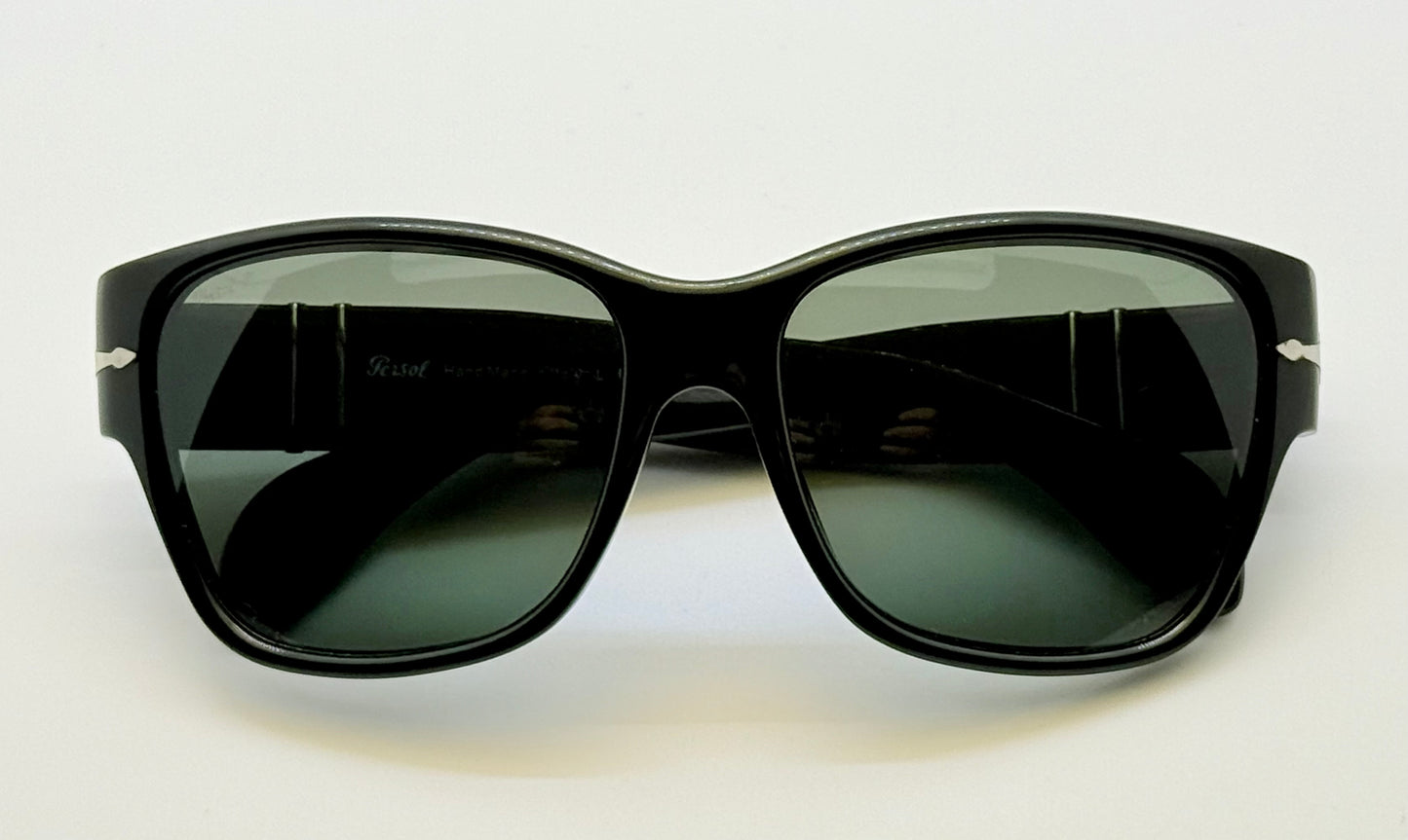 Persol 2942-S 95/58 Polarized Sunglasses – Glass Lenses - Handmade in Italy – Discontinued Model