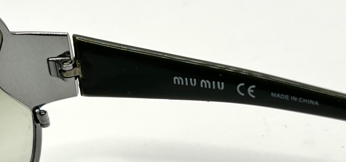 MIU MIU SMU55G 5AV-1X1 Shield Sunglasses-Gradient Lenses-68mm-New/Unworn-Full Kit