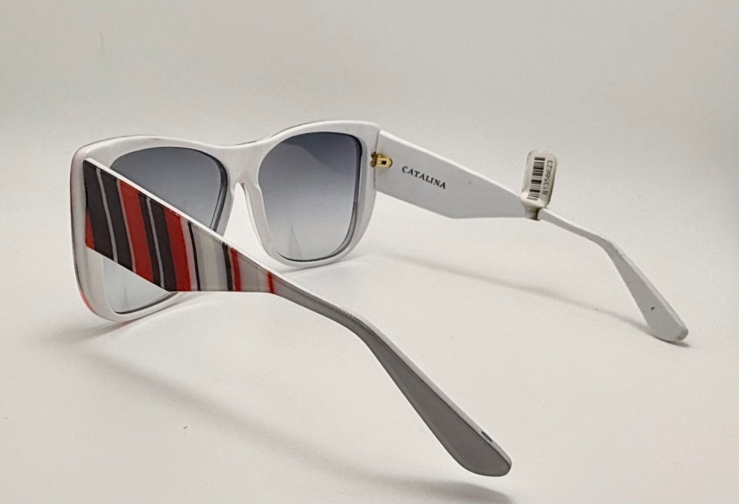 ULTRA CATALINA 4 Striped Sunglasses-Vintage 1980’s-with BRAND NEW “Berkos Designs” Lenses
