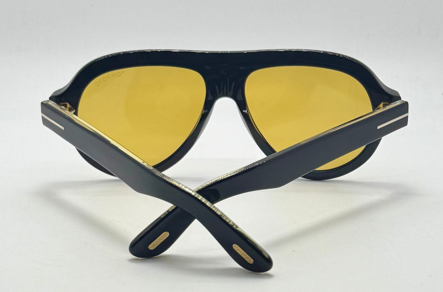 Tom Ford TF1225 01E Icon Collection Sunglasses-Zeiss Yellow Lenses-Brand New Full Kit