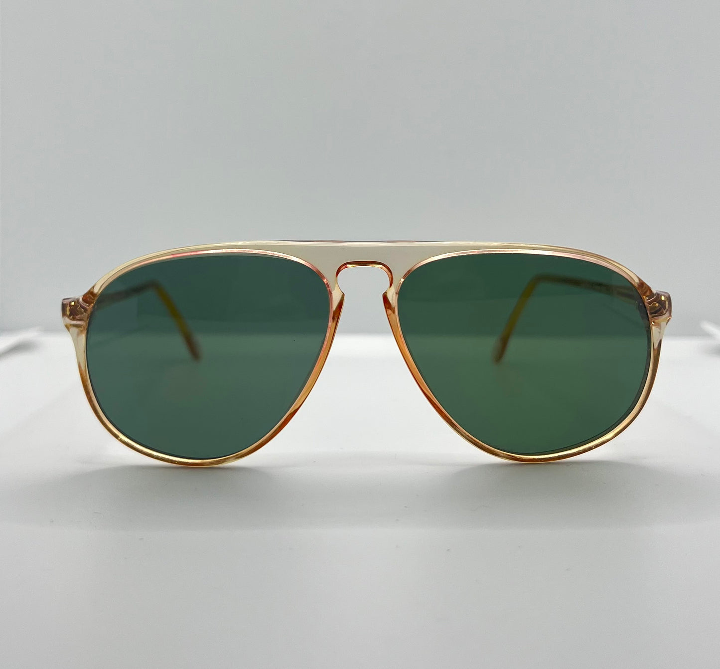 LOGO Paris LP 275 Vintage Sunglasses-Gold/Amber Frame-Custom Lenses-Deadstock-Italy