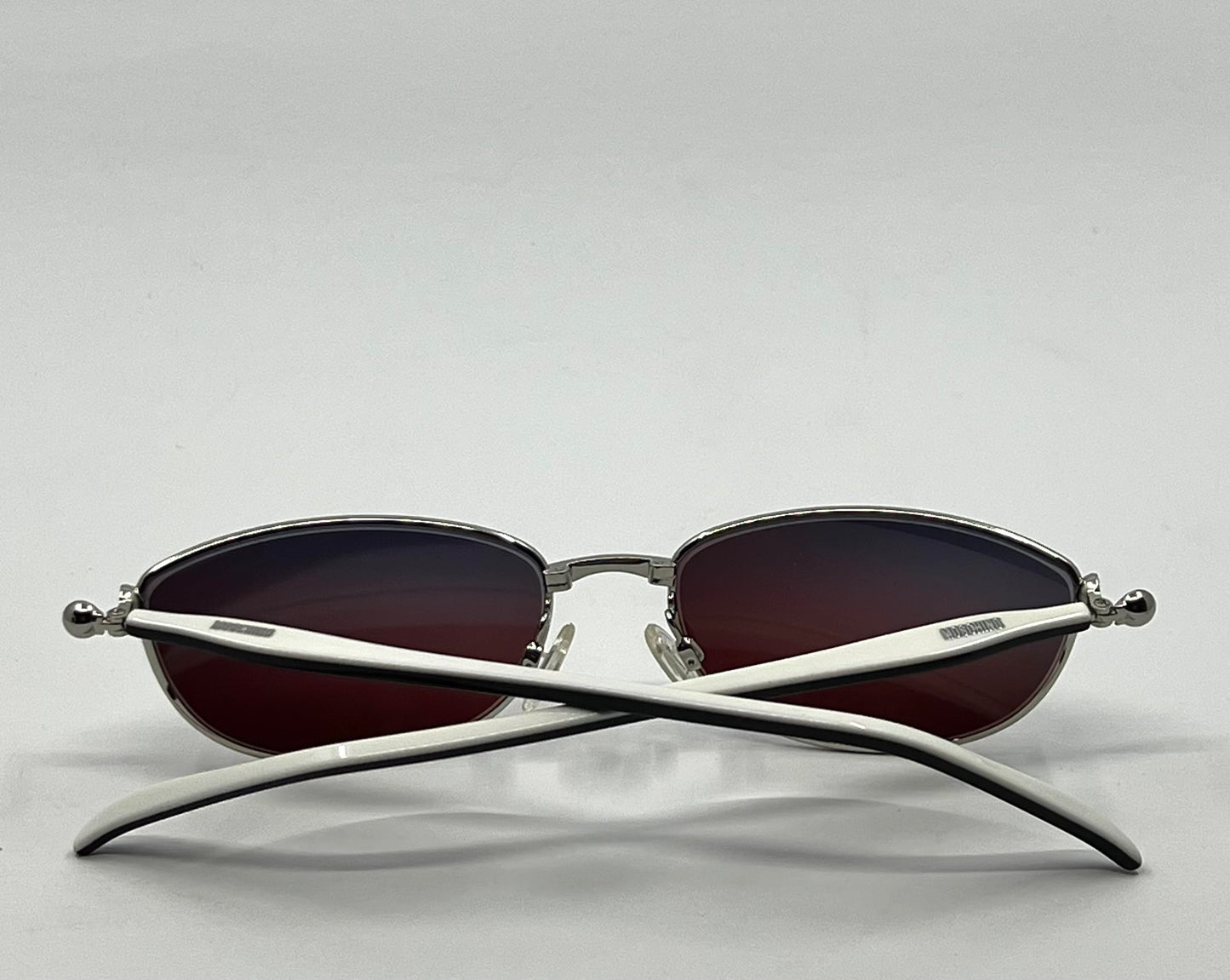 Moschino MO14301 Vintage Sunglasses w/New Solid Plum Tinted Custom Lenses-Italy