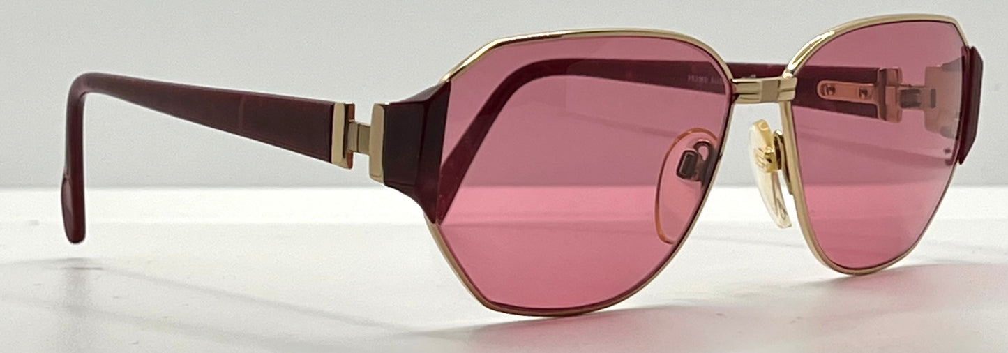 Silhouette M 6104/20 V6055 VINTAGE Sunglasses w/New Solid Pink Custom Lenses-58mm-Unworn/NOS