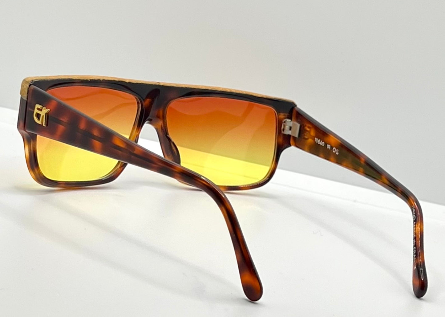 Vintage Emmanuelle Khanh 10640 Python Sunglasses – Sunburst Edition 1 of 1