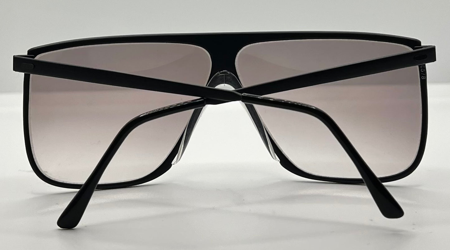 Mod. 93 CHG Shield Sunglasses w/New Grey/Purple Custom Gradient Lenses-Deadstock