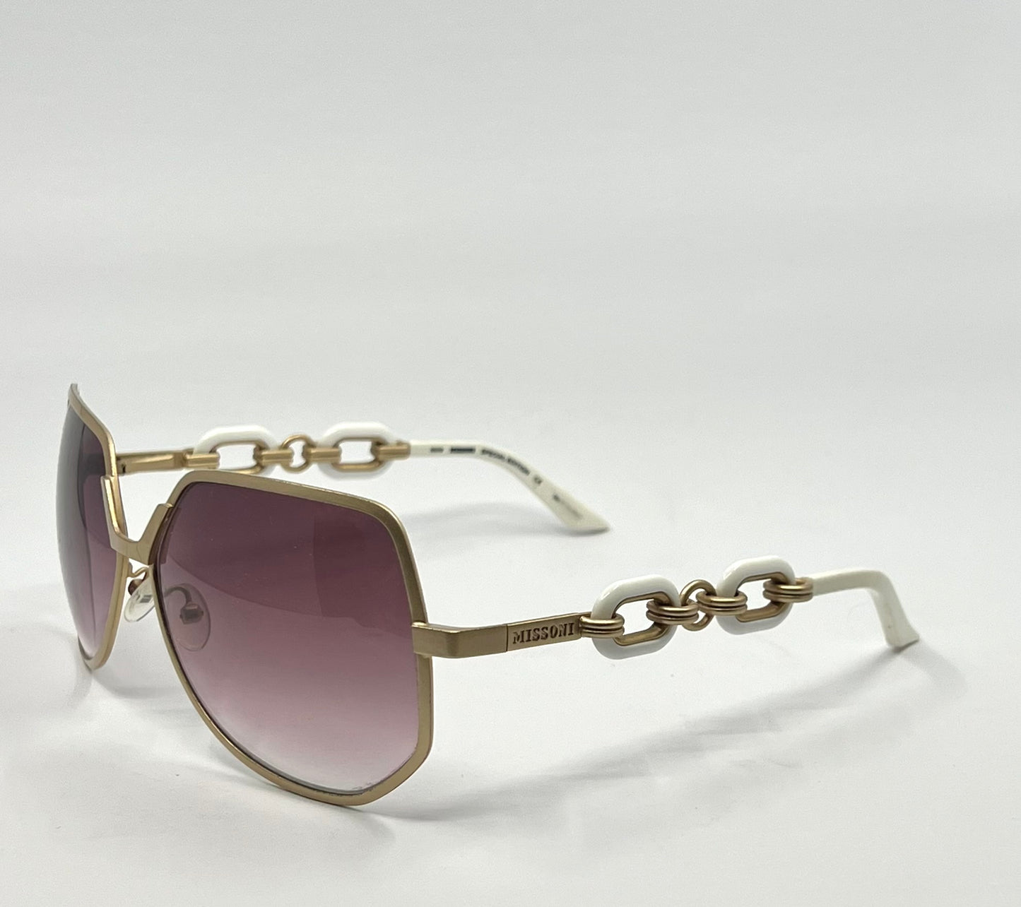 Missoni MI66601 Special Edition White/Gold Sunglasses – Deadstock Unworn