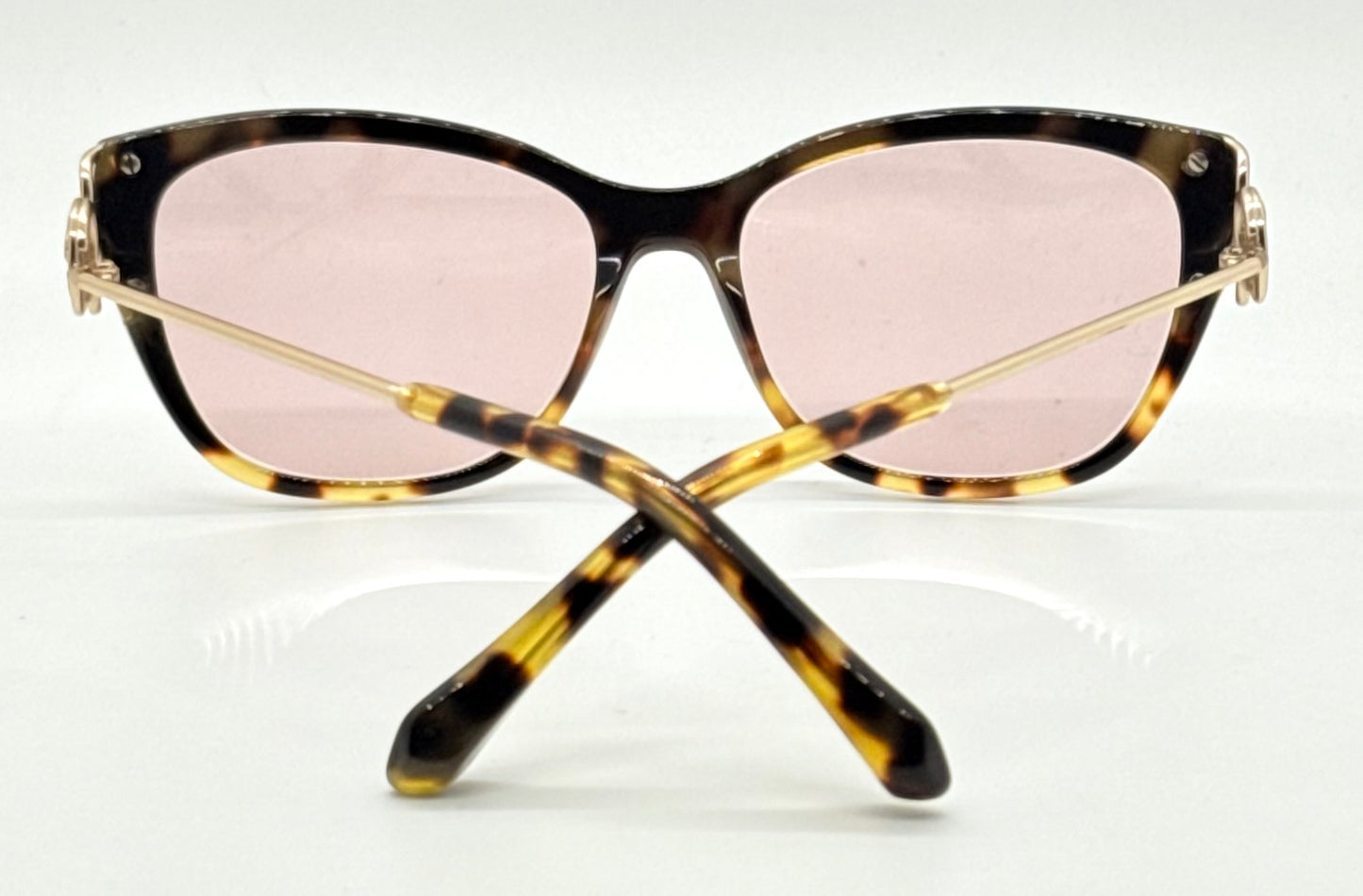 Roberto Cavalli Focanapo 5051 Vintage Cat Eye Sunglasses w/New Soft Pink Custom Lenses-Italy 51mm