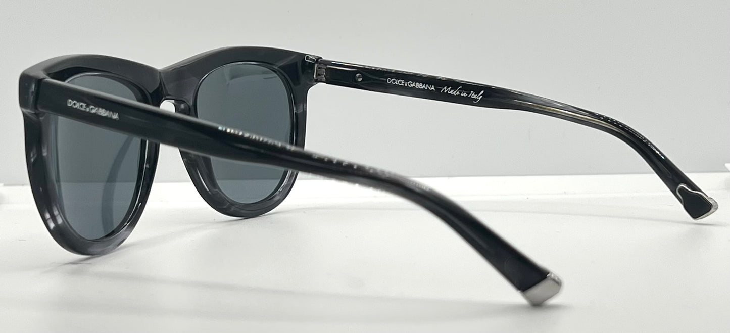 Dolce & Gabbana DG4281 2924/6G Smoke Grey Sunglasses Silver Mirror Lens Full Kit Italy