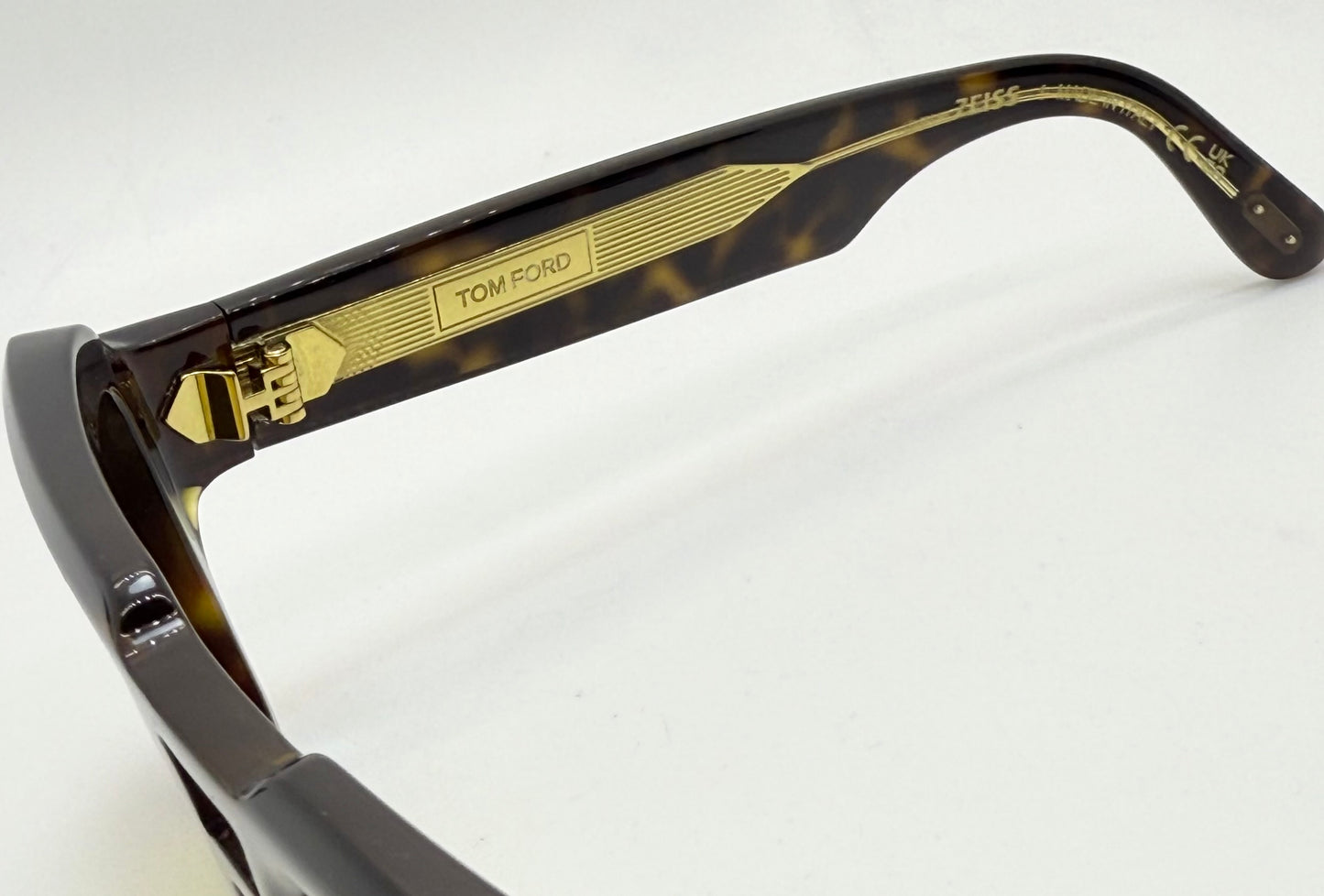 Tom Ford TF1202 52E ICON Collection Sunglasses-Zeiss Yellow Lenses-Full Kit-New