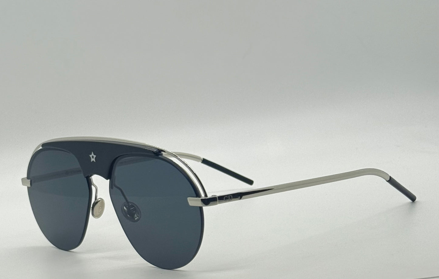 Dior CSA2K Dio(r)evolution Sunglasses Black/Nickel Grey-Full Kit-New/Unworn
