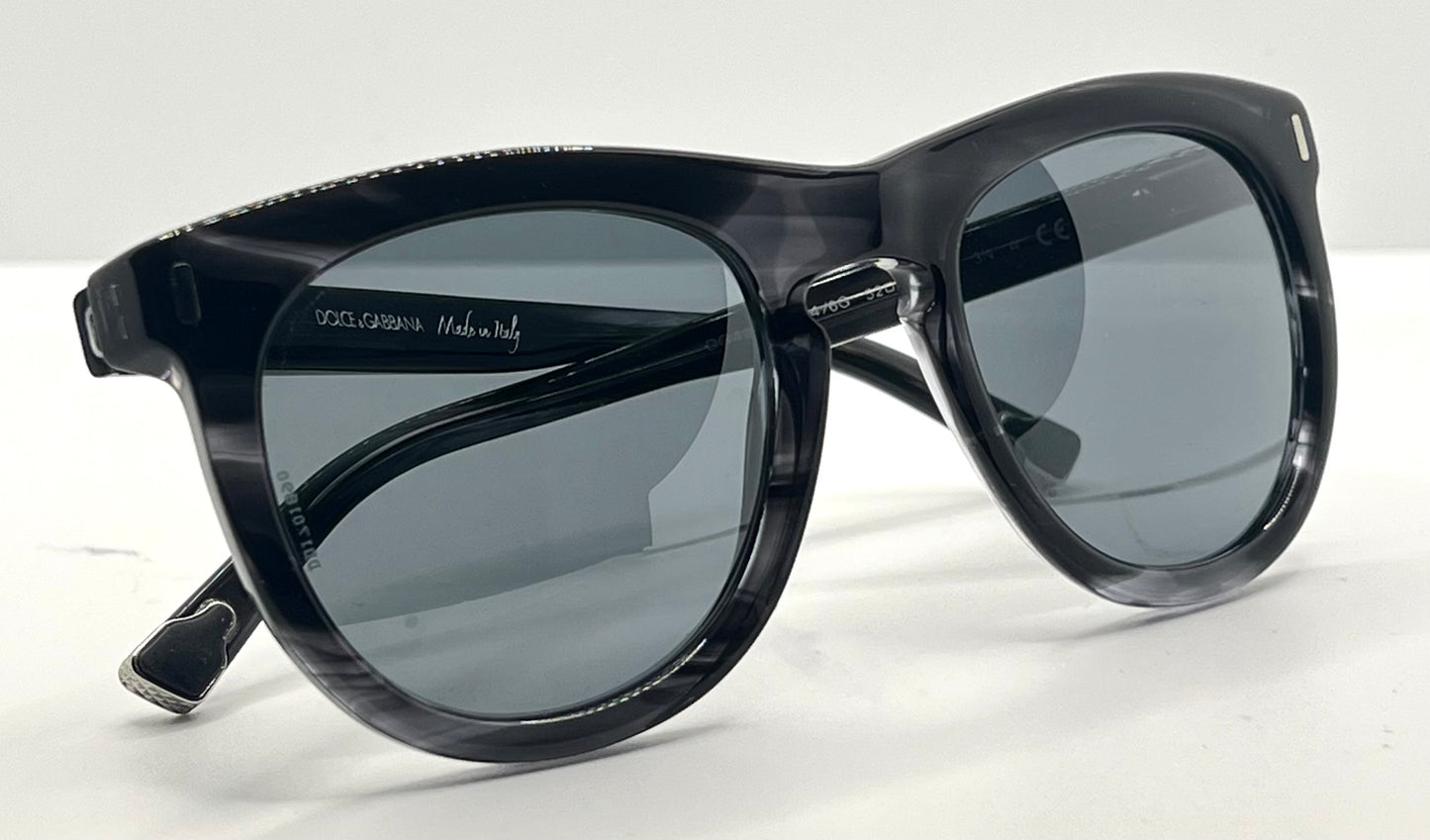 Dolce & Gabbana DG4281 2924/6G Smoke Grey Sunglasses Silver Mirror Lens Full Kit Italy