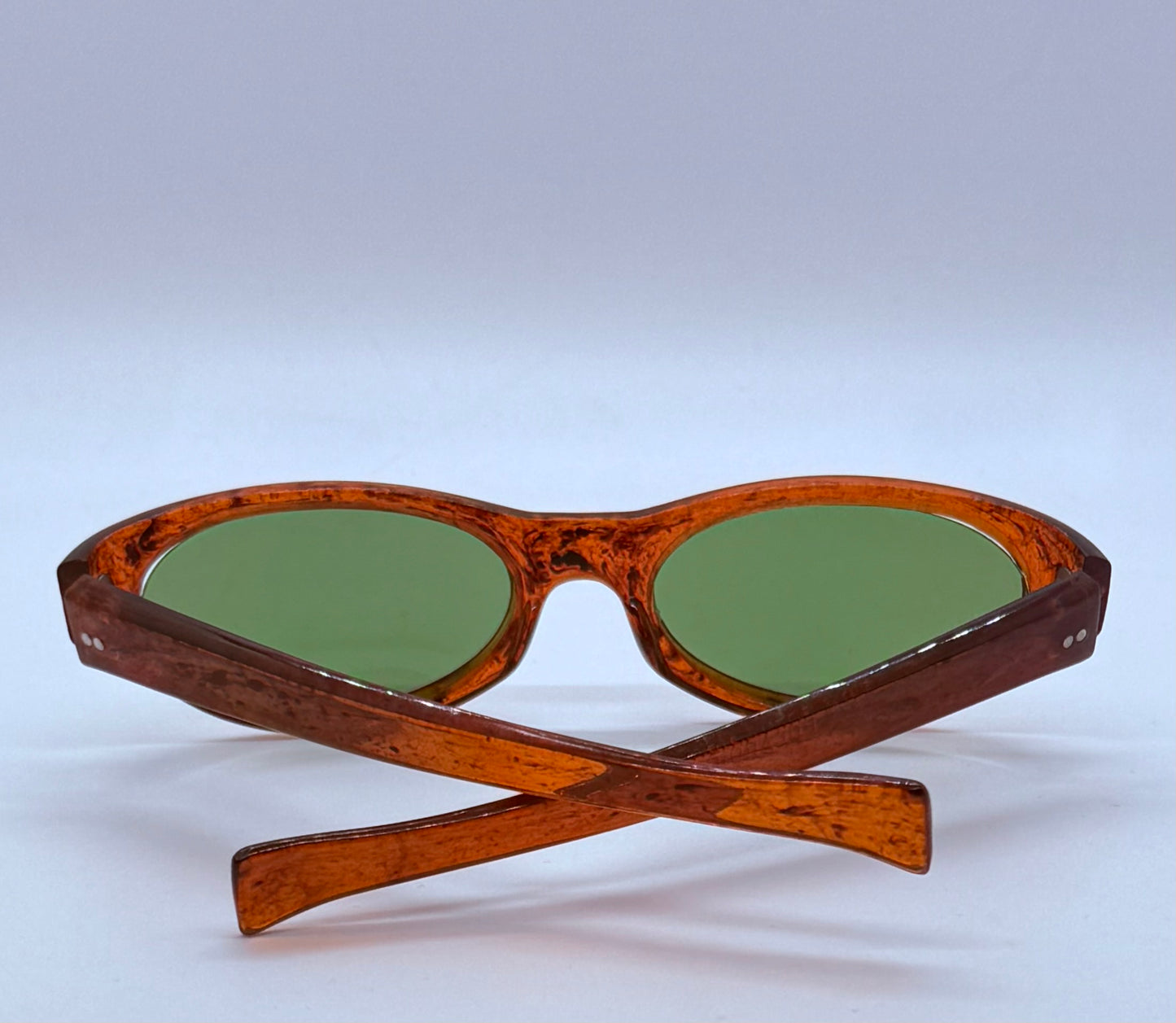 COOL-RAY Polaroid 125 Vintage Sunglasses w/New, Custom Bottle Green Lenses