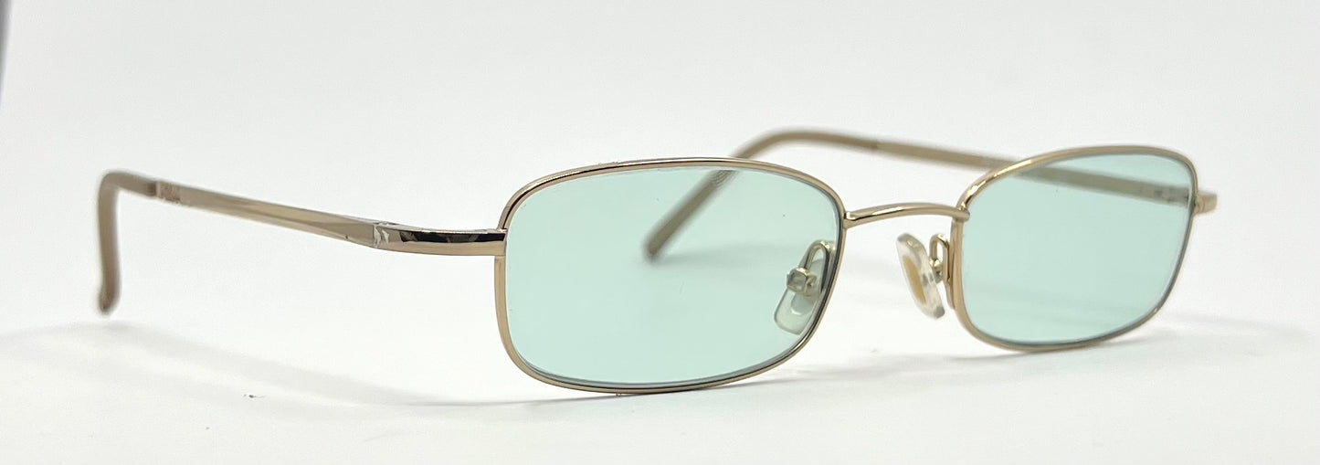 Chloé CL1110 C04 Gold Y2K Sunglasses w/ New Second Chance Customs Day/Night Lenses