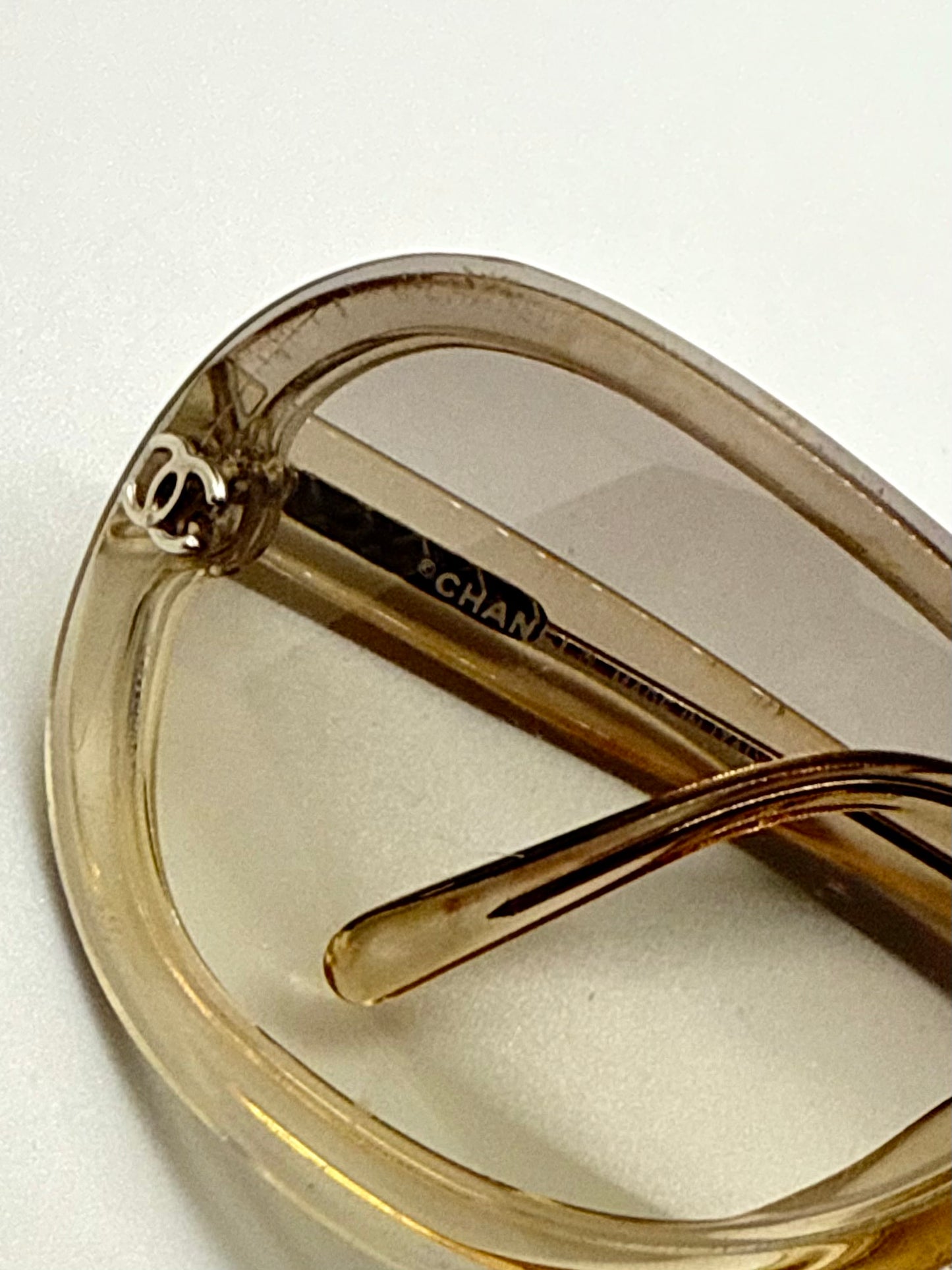 Chanel 5066 c.866/8G Sunglasses – Vintage Y2K Shield Wrap Gradient Brown Italy