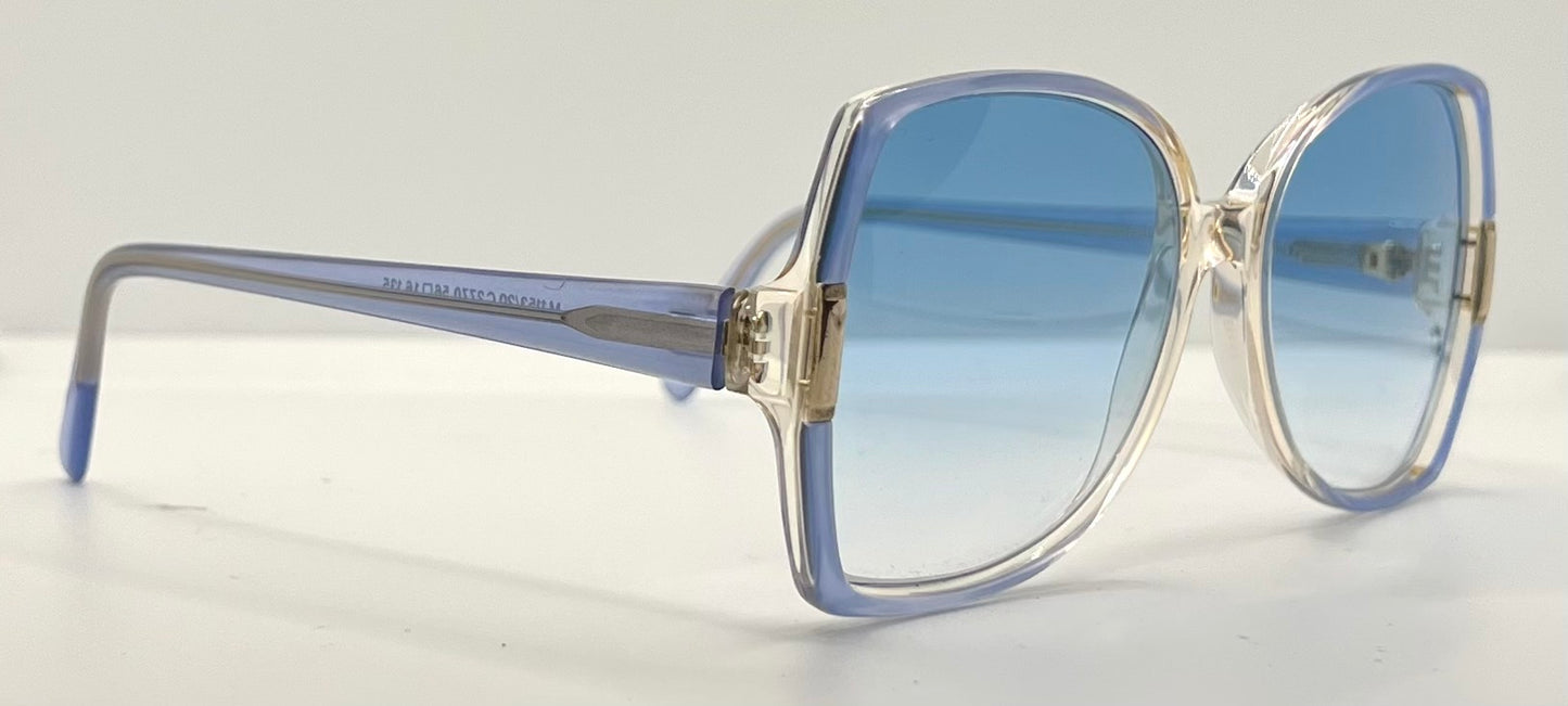 Silhouette M1153/20 C2720 Vintage Sunglasses w/New Ocean Blue Custom Gradient Lenses-Unworn 56mm-Austria