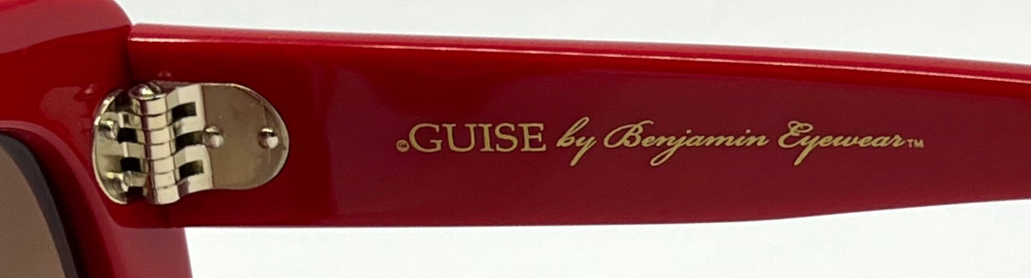 Guise By Benjamin Eyewear Stein Sunglasses – Glossy Red Acetate-Nos|Unworn