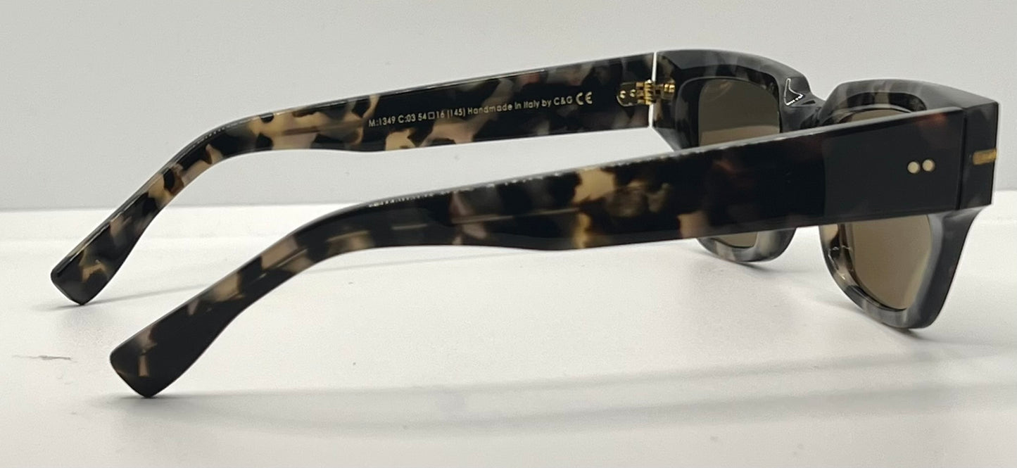 Cutler and Gross M1349 C03 Handmade Sunglasses-Tortoise-54mm-New/Full Kit