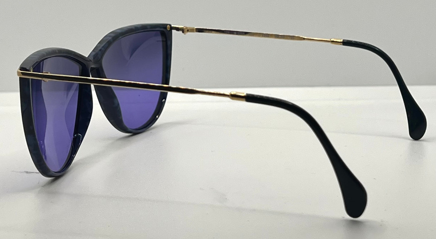 Silhouette M 1703 SPX Cat Eye Vintage Sunglasses w/New Solid Purple Custom Lenses-58mm-Austria