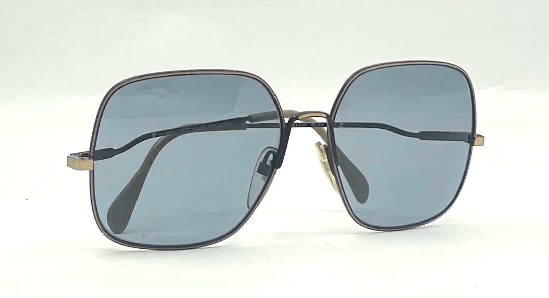 Neostyle-Vintage Oversized Square Sunglasses-New Solis Blue Custom Lenses-Germany