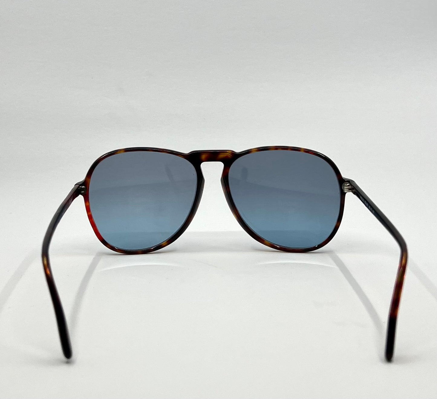 Silhouette MOD 237 COL 09 Vintage Sunglasses w/New Solid Blue Tinted Custom Lenses-Austria/60mm