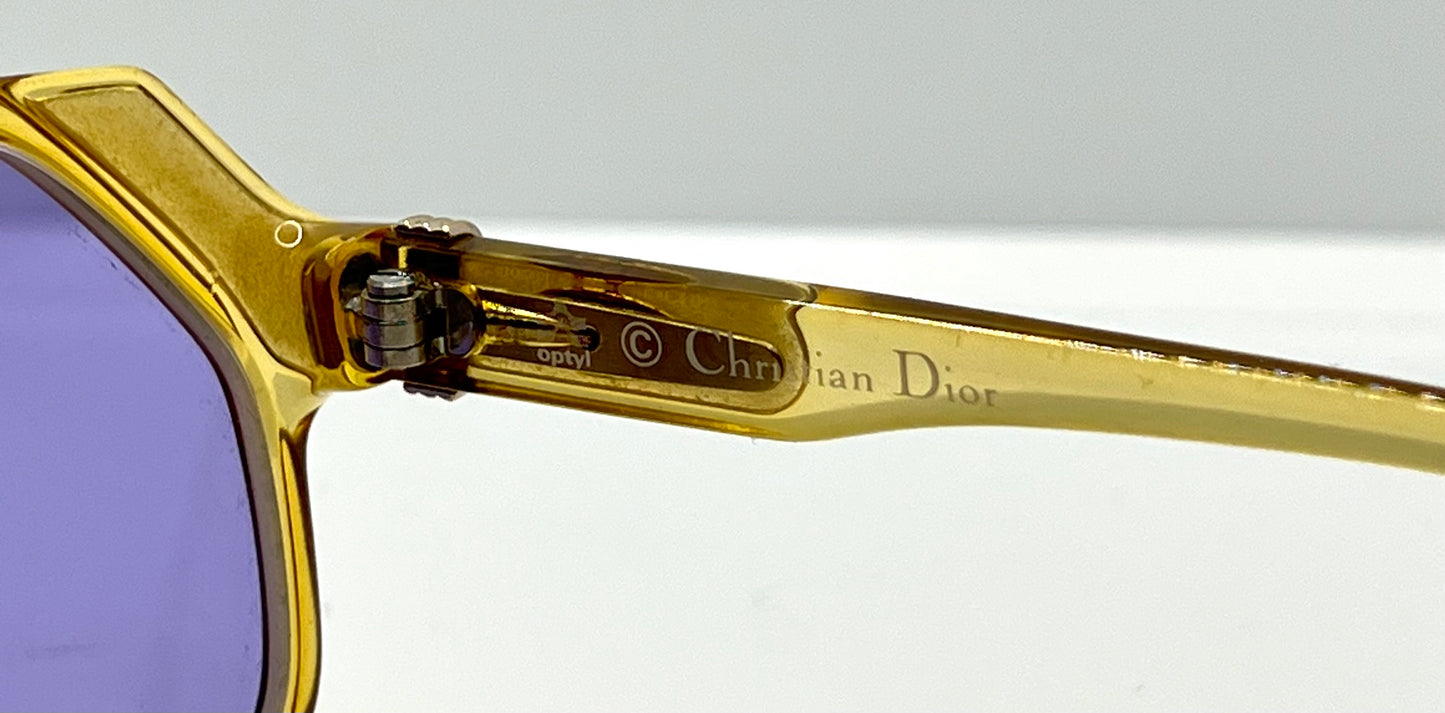 CHRISTIAN DIOR 2255 20 – Vintage Sunglasses w/New, Custom Lavender Lenses-Germany