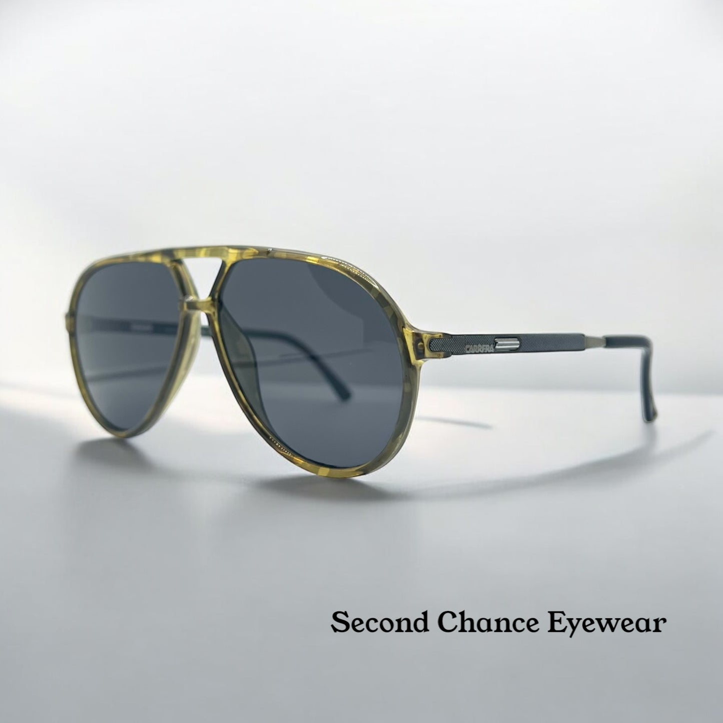CARRERA CA 5335 20B – AVIATOR VINTAGE SUNGLASSES-CUSTOM BERKO’S DESIGNS LENSES