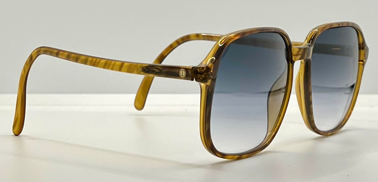 Dunhill 6008 10 Vintage Sunglasses w/New Grey/Mint Green Custom Tinted Gradient Lenses-Unworn