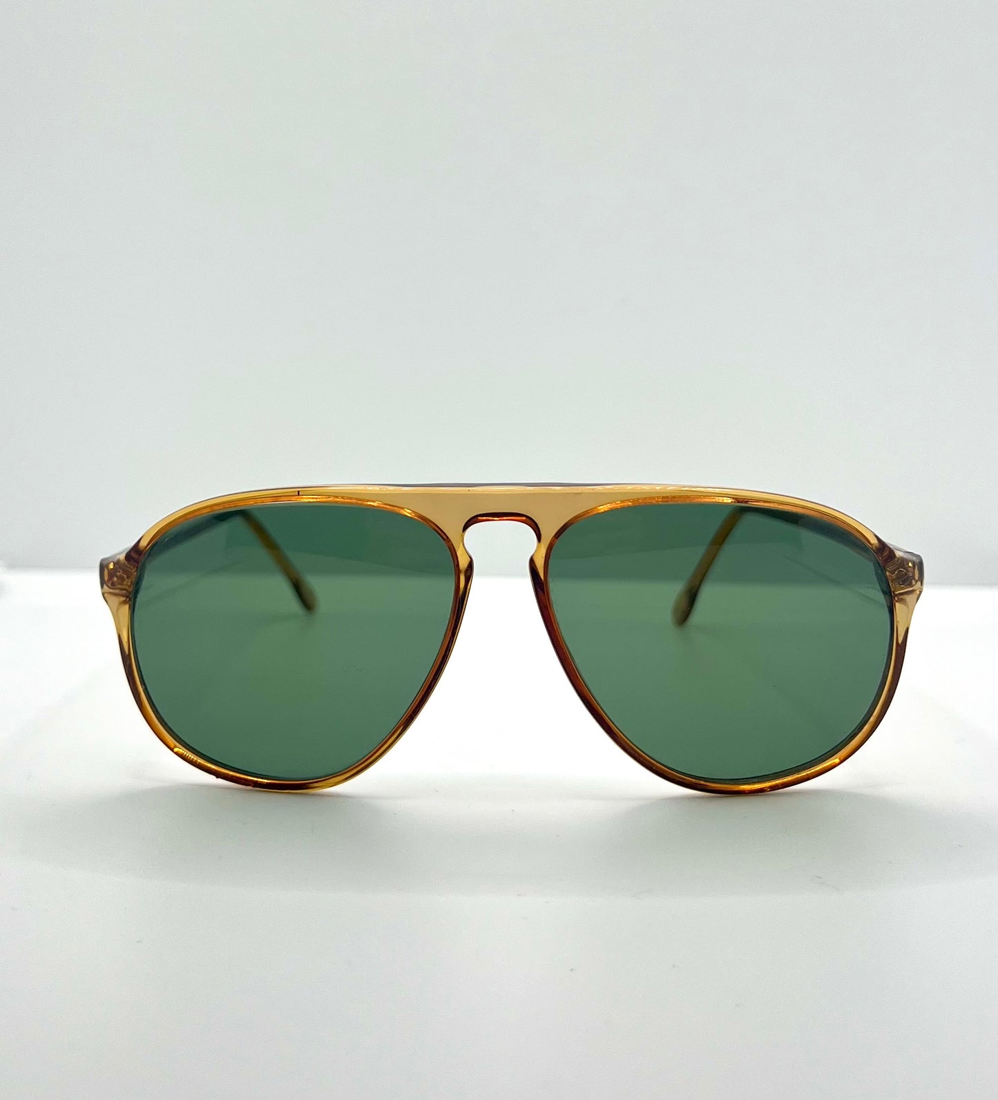 LOGO Paris LP 275 Vintage Sunglasses-Gold/Amber Frame-Custom Lenses-Deadstock-Italy