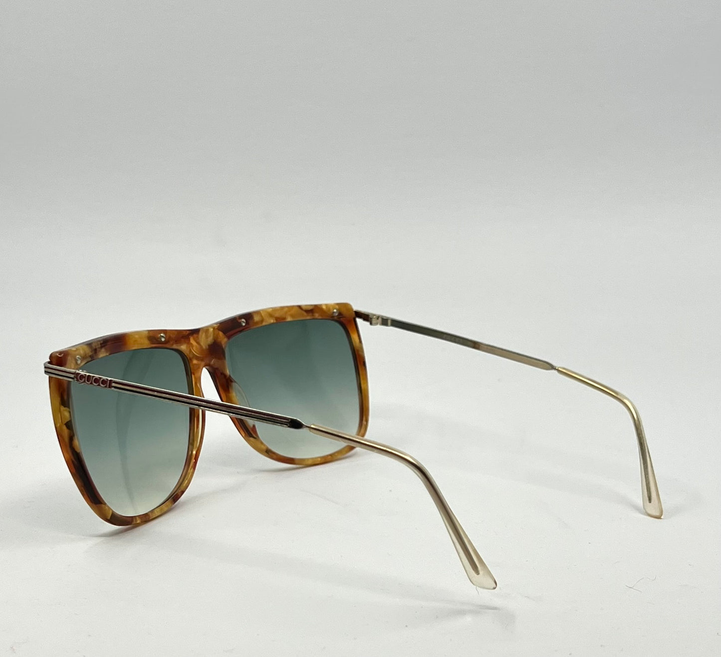 Gucci GG 2307/S Vintage Sunglasses w/New Gradient Aquamarine Tinted Custom Lenses