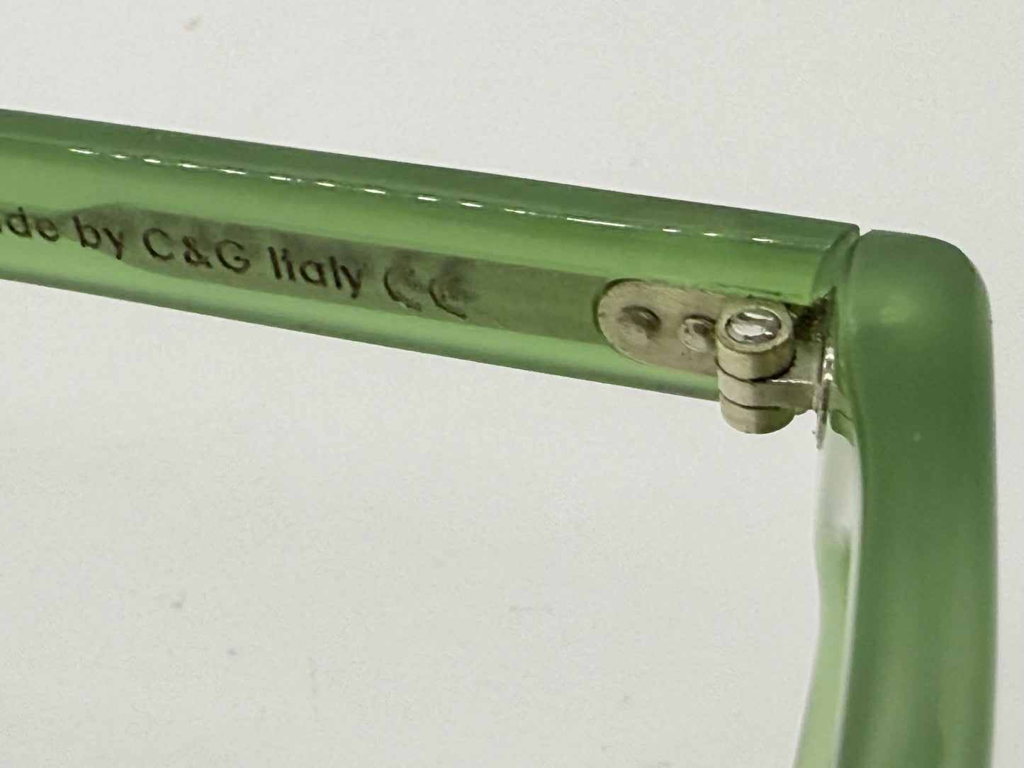 Cutler and Gross M:0974 Green Vintage Sunglasses w/New Olive–Citrus Gradient Custom Lenses-50mm