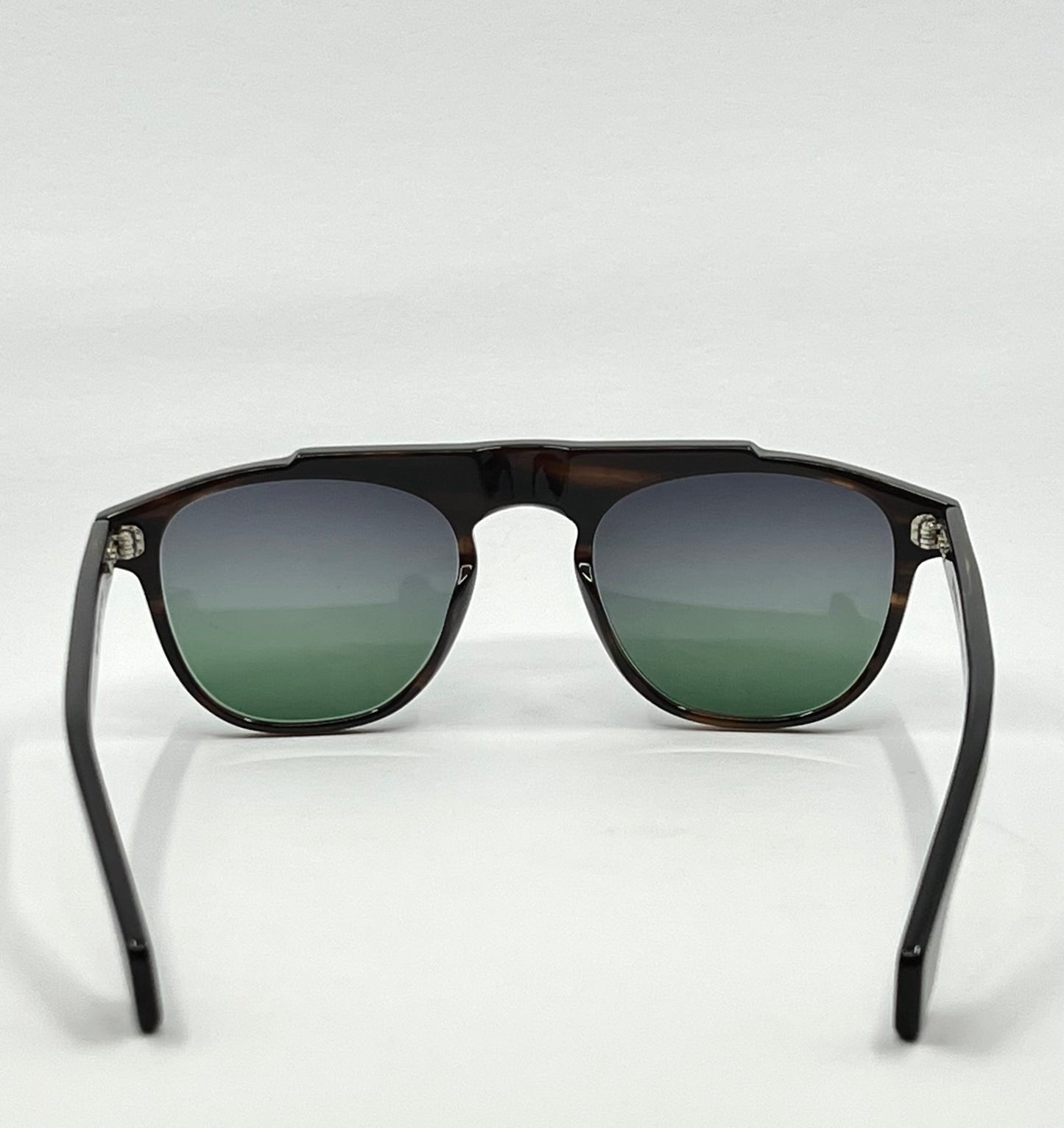 Entourage of 7 Fegan Sunglasses w/New Grey/Green Custom Gradient Lenses-New/Unworn-Full Kit-handmade in Japan
