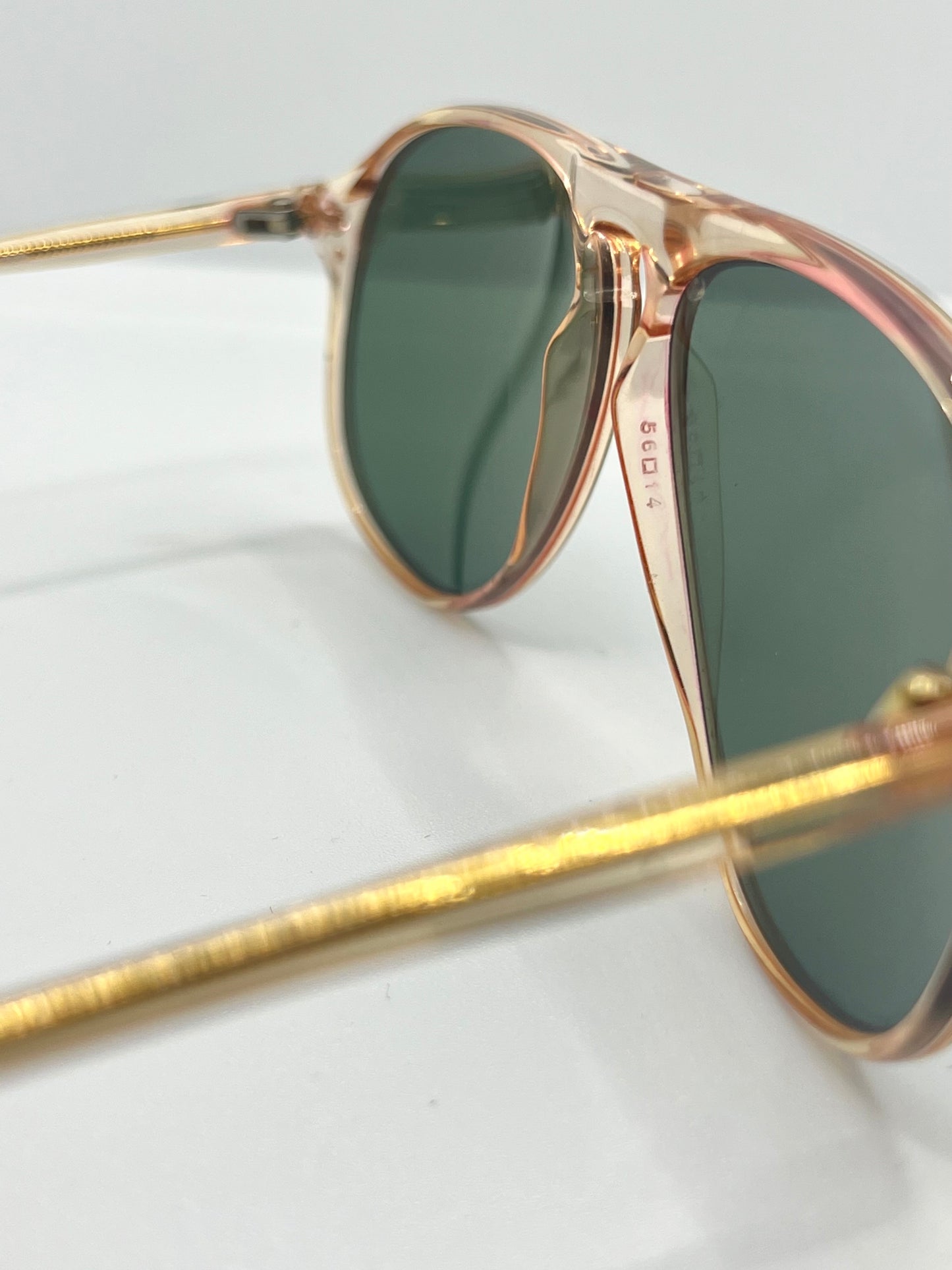 LOGO Paris LP 275 Vintage Sunglasses-Gold/Amber Frame-Custom Lenses-Deadstock-Italy