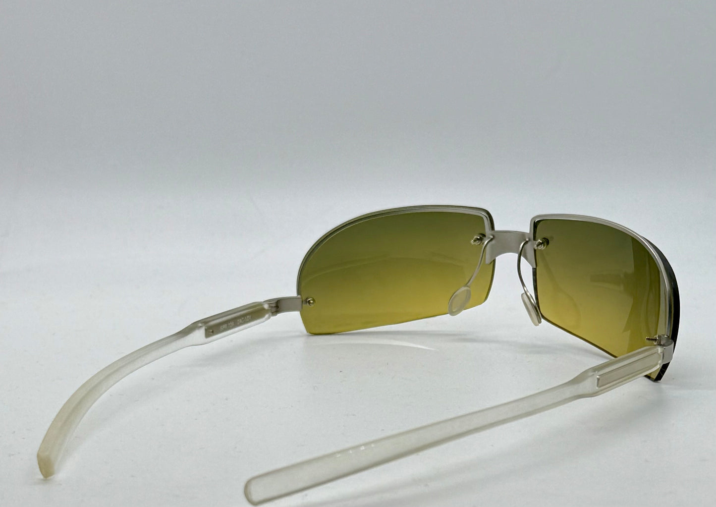 Prada SPR 72A Vintage Shield Sunglasses-Gradient Lenses-Y2K-Italy-Deadstock/New