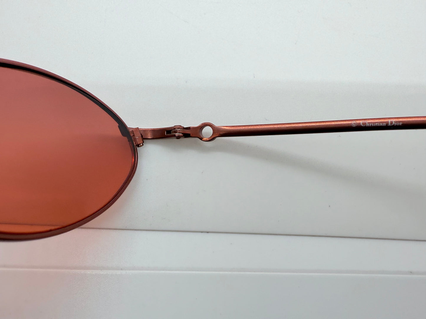 Christian Dior CD 3088 Red Metal Sunglasses w/New Red Tinted Custom Lenses