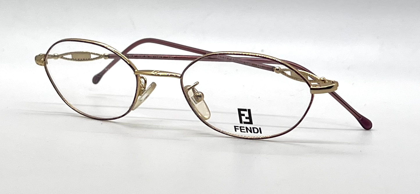 Fendi F500 Amethyst Swirl Unworn/NOS Vintage Eyeglasses Italy 49mm