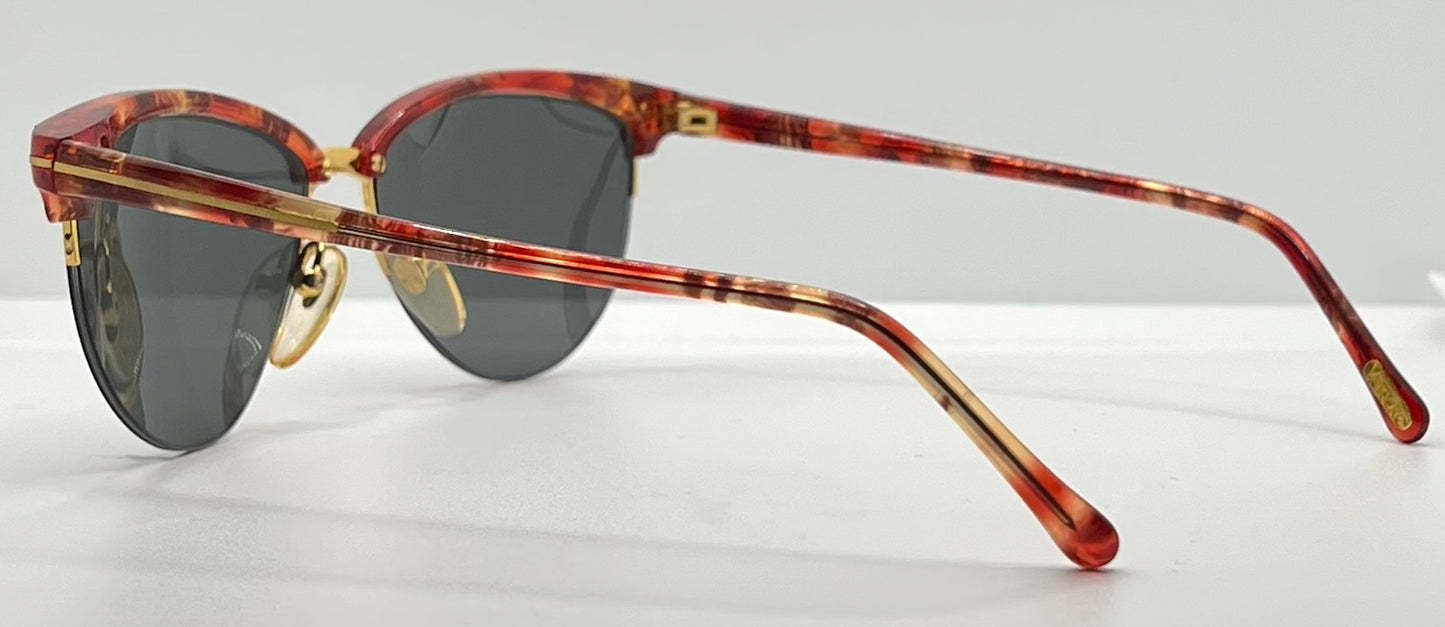 Versace 312/S Red Tortoise Vintage Sunglasses w/New Custom Lenses-52mm-Italy-Unworn