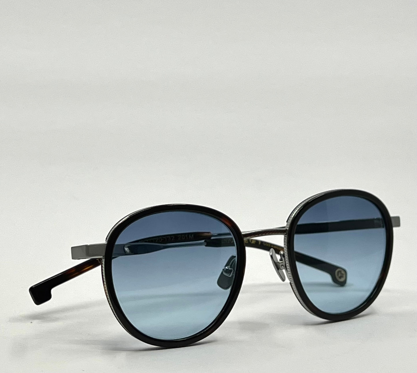 Entourage of 7 “Robbie” Titanium Sunglasses w/New Gradient Tinted Custom Lenses-Full Kit/Unworn