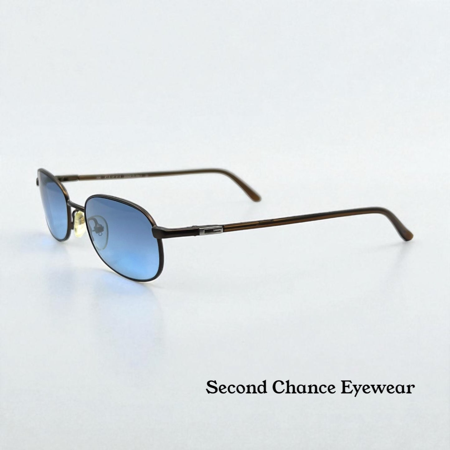GUCCI GG 1645 4XG Vintage Sunglasses w/New Blue Gradient Custom Tinted Lenses-UNWORN
