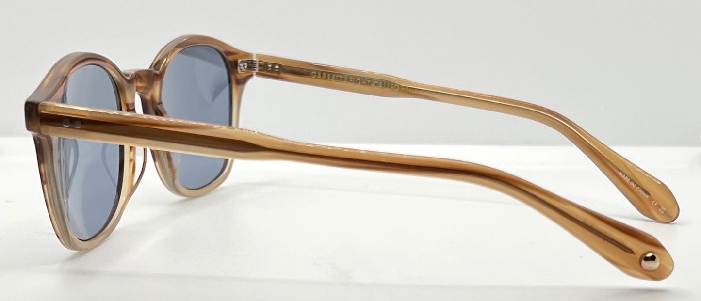 Garrett Leight Riley BTF Sunglasses w/New Pacific Blue Custom Lenses-Full Kit-Unworn-48mm