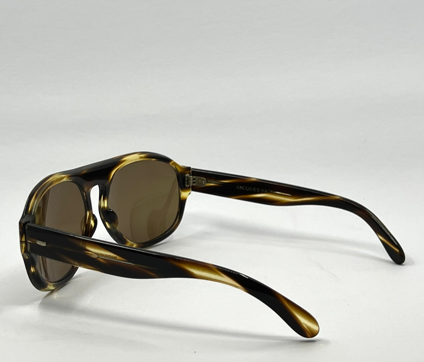 Jacques Fath Vintage Sunglasses Deadstock Made in France Tortoise Brown Unworn