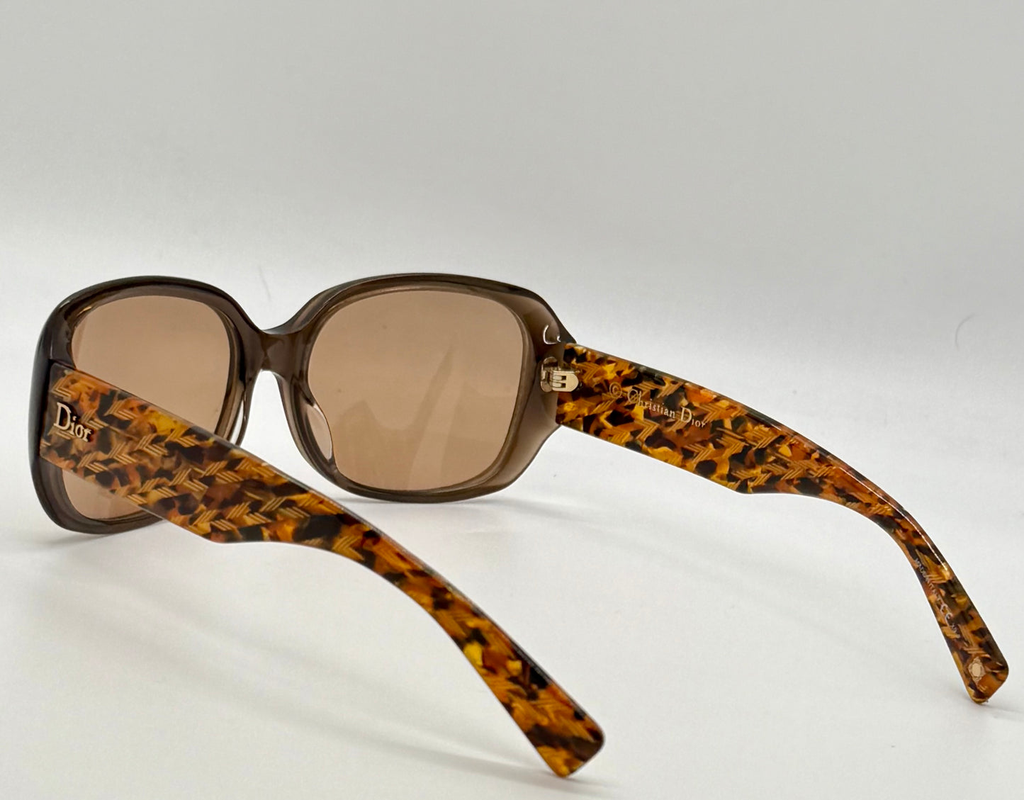 Christian Dior Flannelle 5 Vintage Sunglasses w/New Solid Brown Custom Tinted Lenses-Germany-56mm