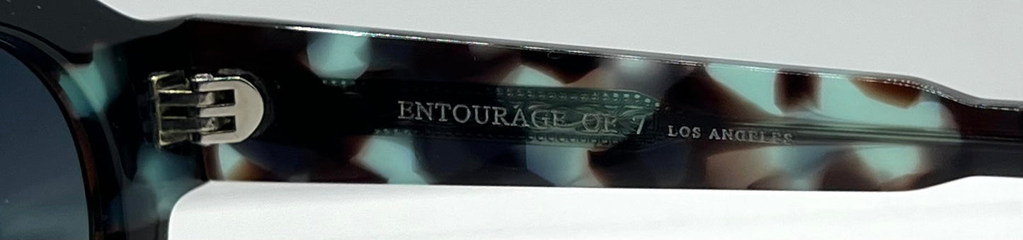 Entourage of 7 “Serrano” 09-04 Sunglasses-Blue Granite/Tortoise-Handmade in Japan-New/Unworn-Full Kit
