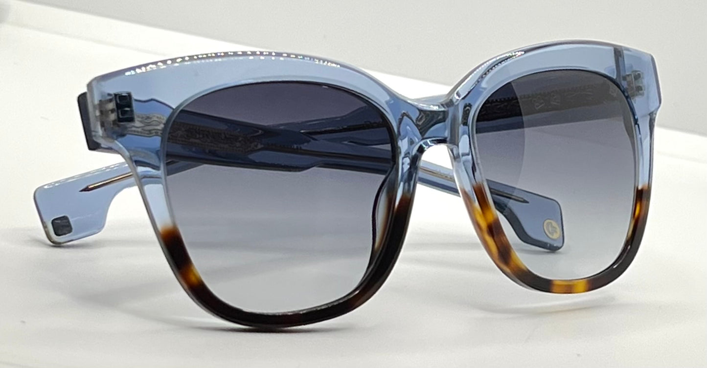 Entourage of 7 Rosemead 51-23-140 Blue/Tortoise Fade Grey Gradient Sunglasses New