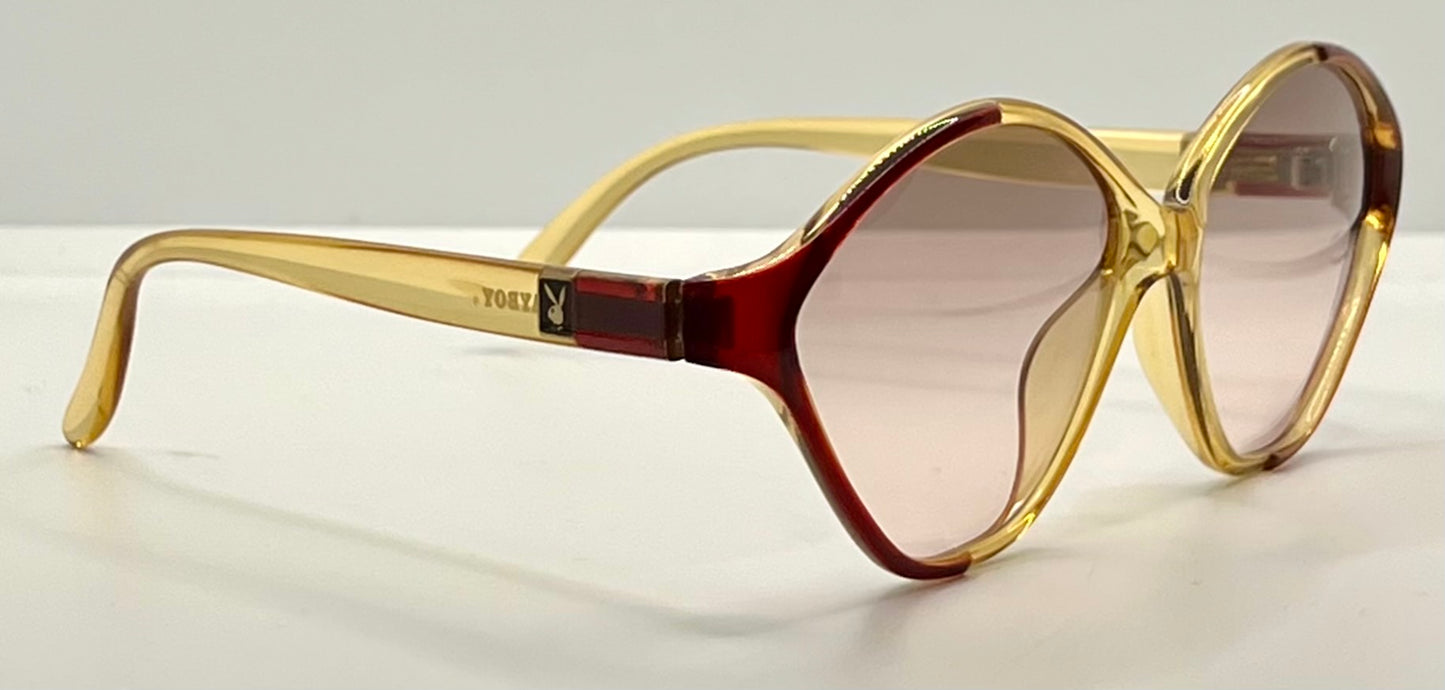 Playboy 4548 30 Vintage Sunglasses w/New Gradient Brown Custom Lenses-Unworn-56mm