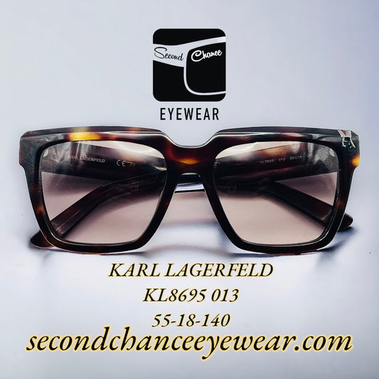 Vintage Karl Lagerfeld Sunglasses-Mod KL869S-Fashioned with Brand New Berko’s Designs Lenses