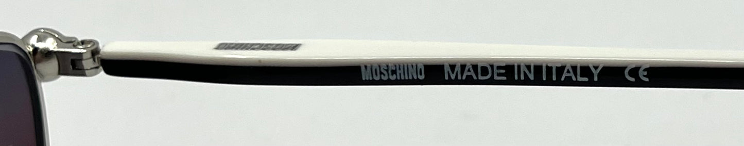 Moschino MO14301 Vintage Sunglasses w/New Solid Plum Tinted Custom Lenses-Italy