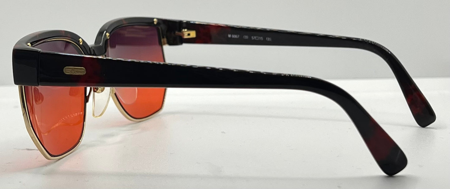 Silhouette V6054 M6067 Vintage Sunglasses w/New Custom Sunset Gradient Lenses-Austria