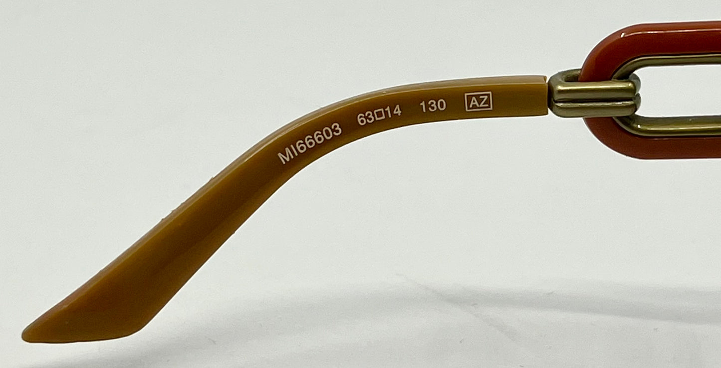 (Missoni Special Edition MI66603 Sunglasses Gold Chain 63-14 Deadstock